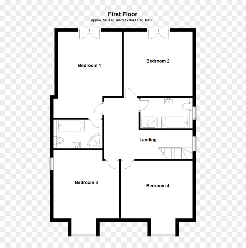 Design Paper Floor Plan White PNG