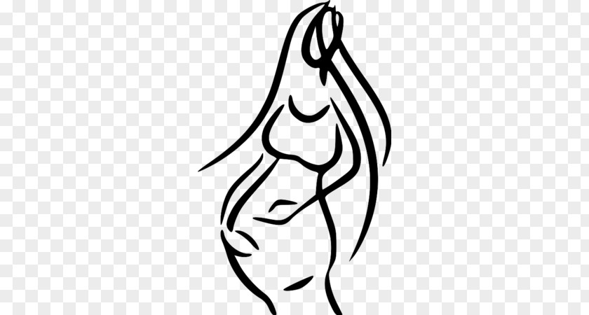 Pregnancy Line Art Drawing Child PNG