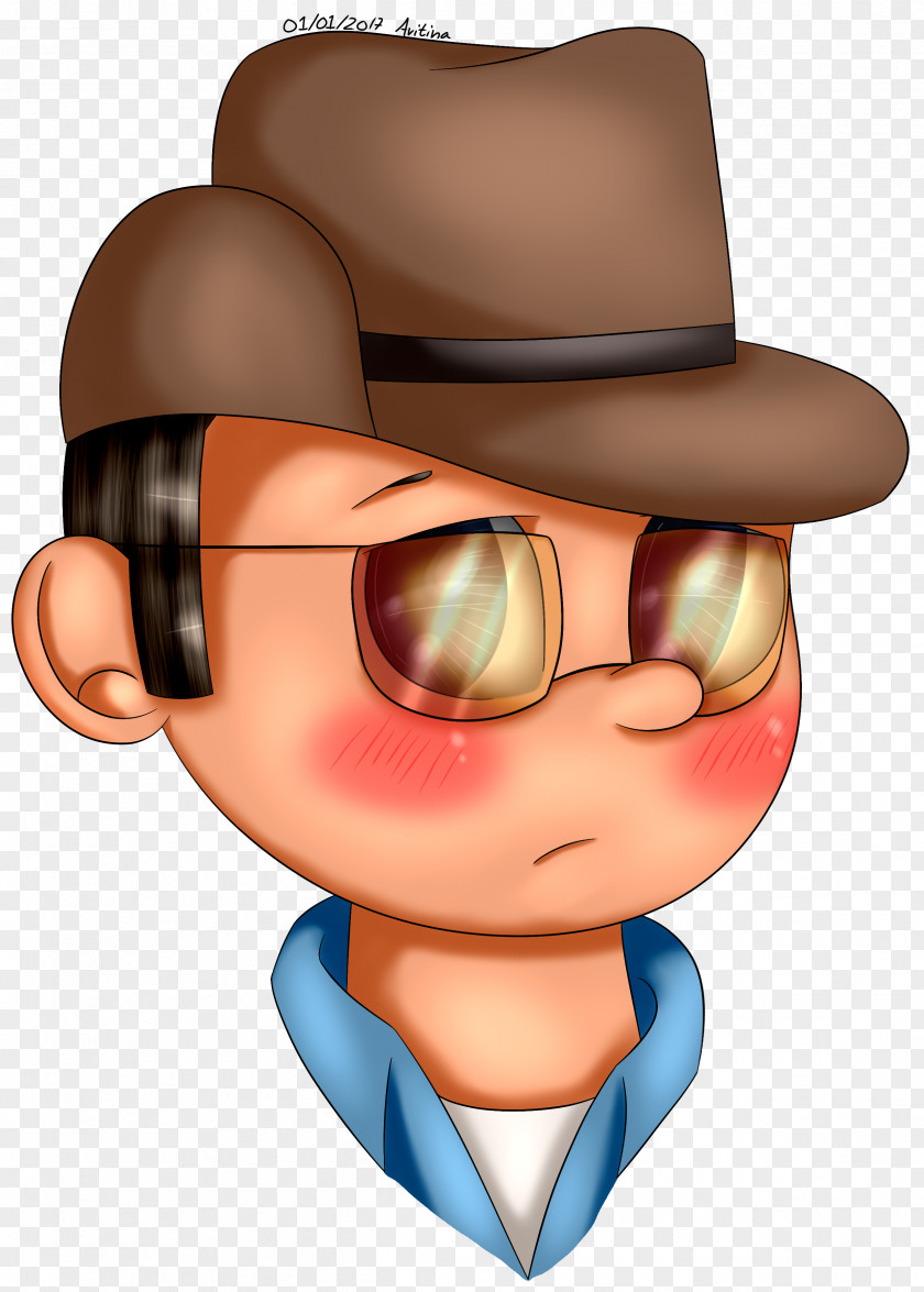 Tf2 Sniper Eye Glasses Cowboy Hat Illustration Cheek PNG