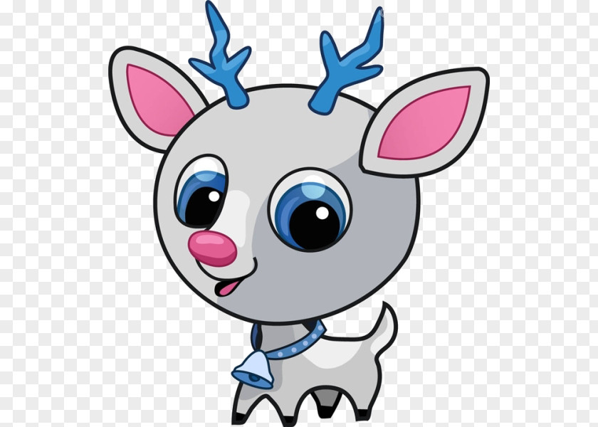 Cartoon Deer Material Rudolph Christmas Illustration PNG