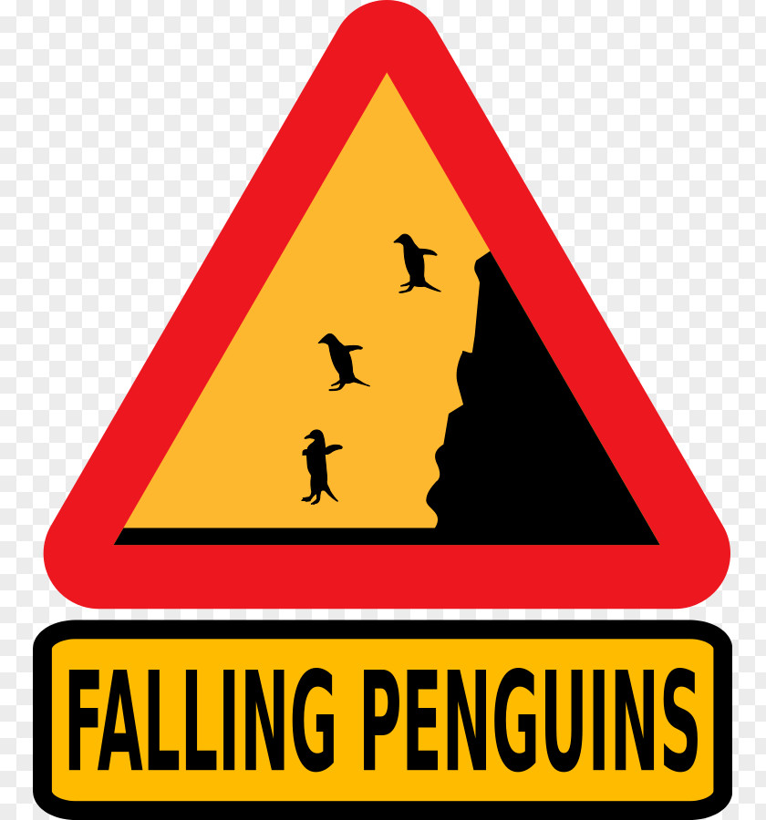 Fountain Pen Clipart Penguin Traffic Sign Warning Road Clip Art PNG