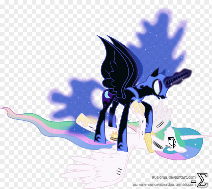 Landed Vector Princess Luna Celestia DeviantArt Pony Winged Unicorn PNG