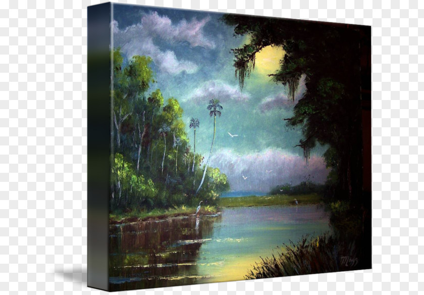 Painting Watercolor Water Resources Acrylic Paint Bayou PNG