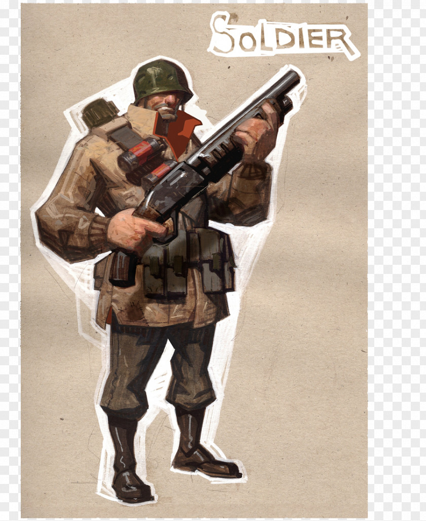 Soldier Team Fortress 2 Concept Art Work Of Artist PNG