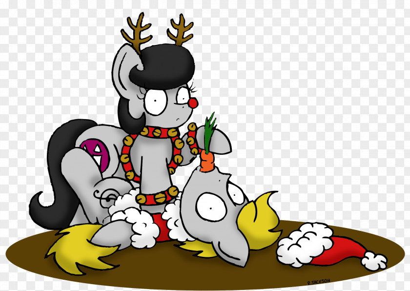 Antler Reindeer Horse Character Clip Art PNG