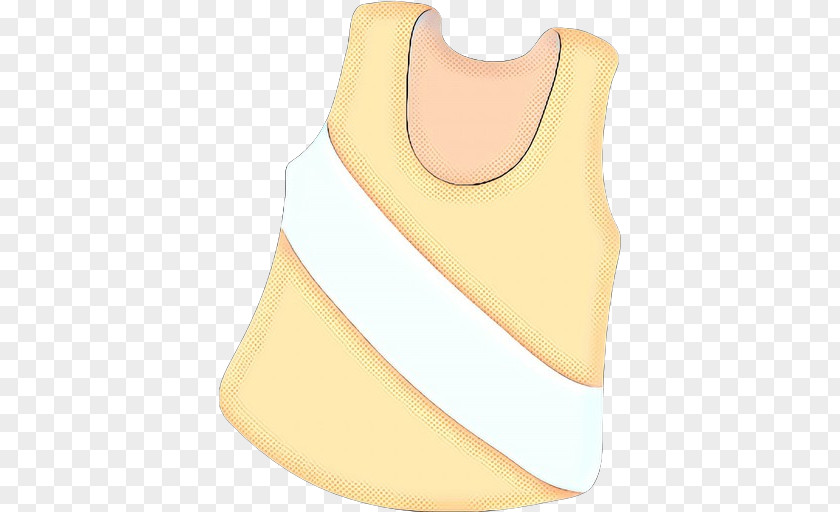 Blouse Vest Yellow Clothing White Neck Bib PNG