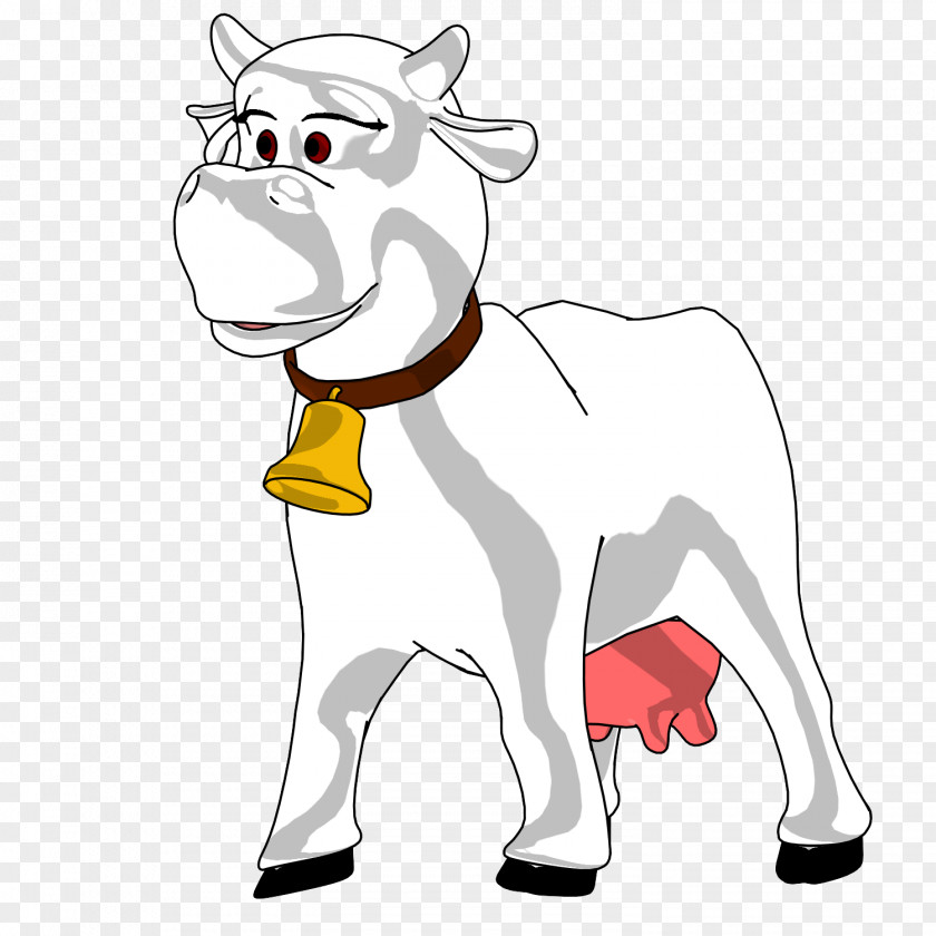 Cow Cartoon Cattle Dog Goat Mammal Canidae PNG