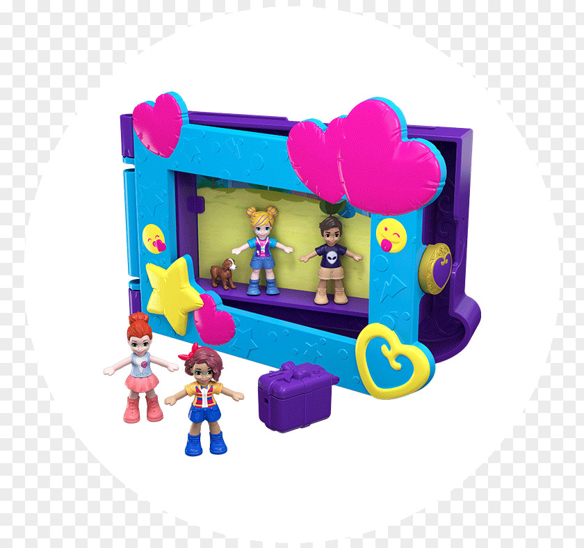 Doll Polly Pocket Say Freeze! Frame World Playset Toy PNG