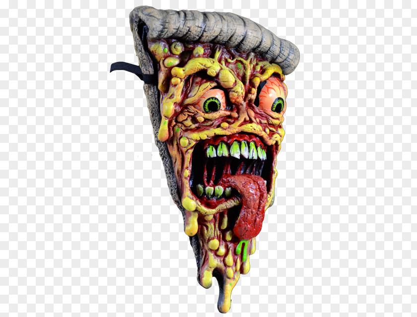 Mask Clown Pizza Latex Food Costume PNG