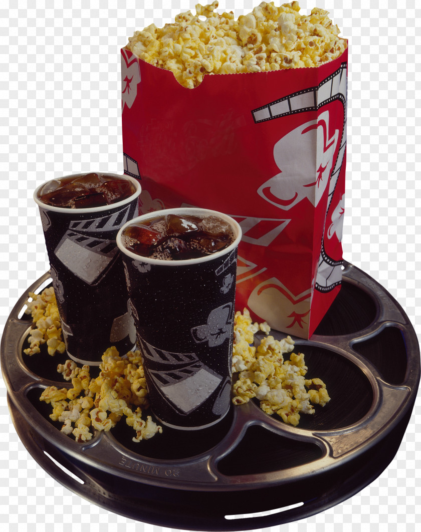 Popcorn Fast Food Cinema Film PNG