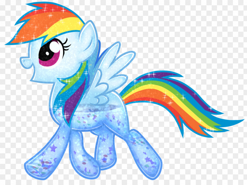 Rainbow Water Pony Art Horse PNG