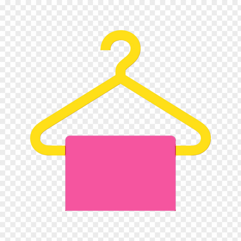 Rectangle Logo Yellow Pink Clothes Hanger Clip Art PNG