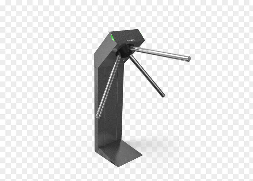 Tripod Turnstile System Access Control Stainless Steel PNG