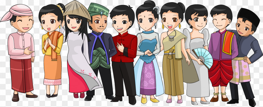Various Comics Southeast Asia Folk Costume Stock Photography Clothing PNG