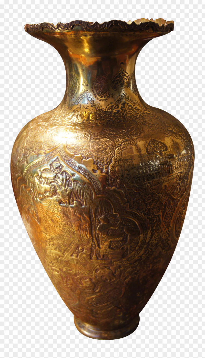 Vase Pottery 01504 Bronze Urn PNG