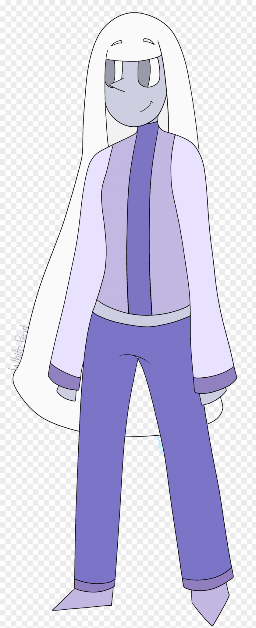 White Pearl Outerwear Boy Cartoon Uniform PNG