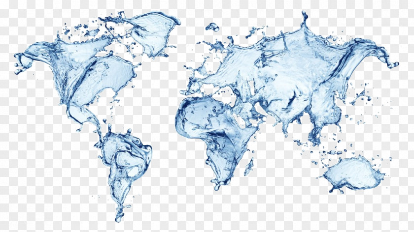 World Map Water Day Desktop Wallpaper PNG