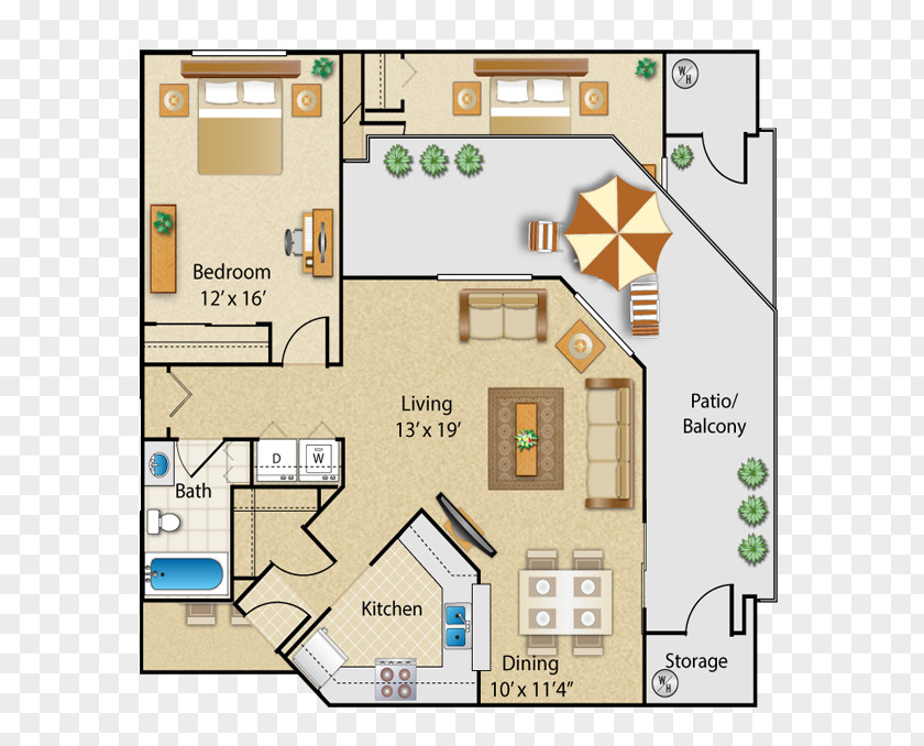 Fountain Plan The Place At Fountains Sun City Apartments Floor Square Foot PNG