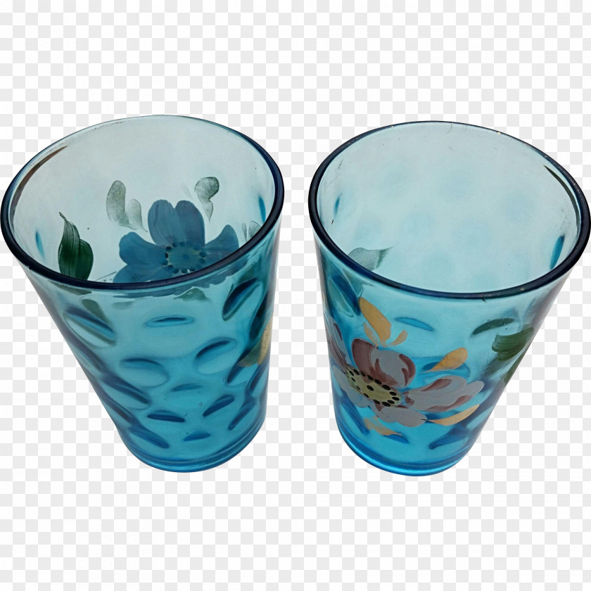 Glass Highball Old Fashioned Cobalt Blue PNG
