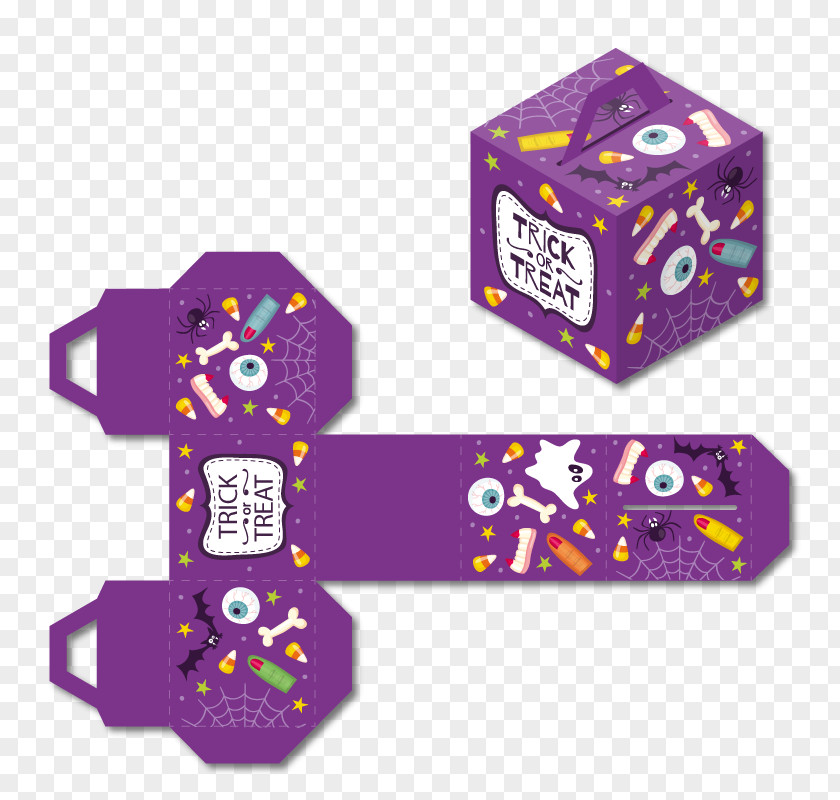 Purple Halloween Pack Paper Euclidean Vector PNG