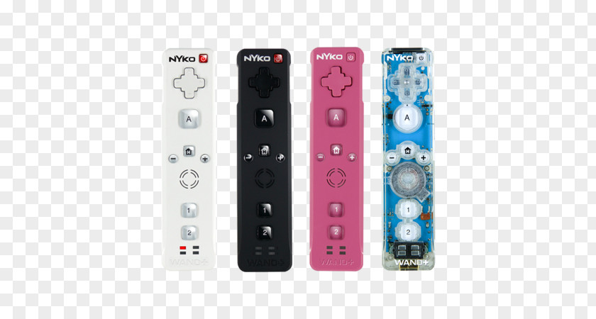 Wii Controller U Remote Controls Video Game Consoles Nyko Wand PNG