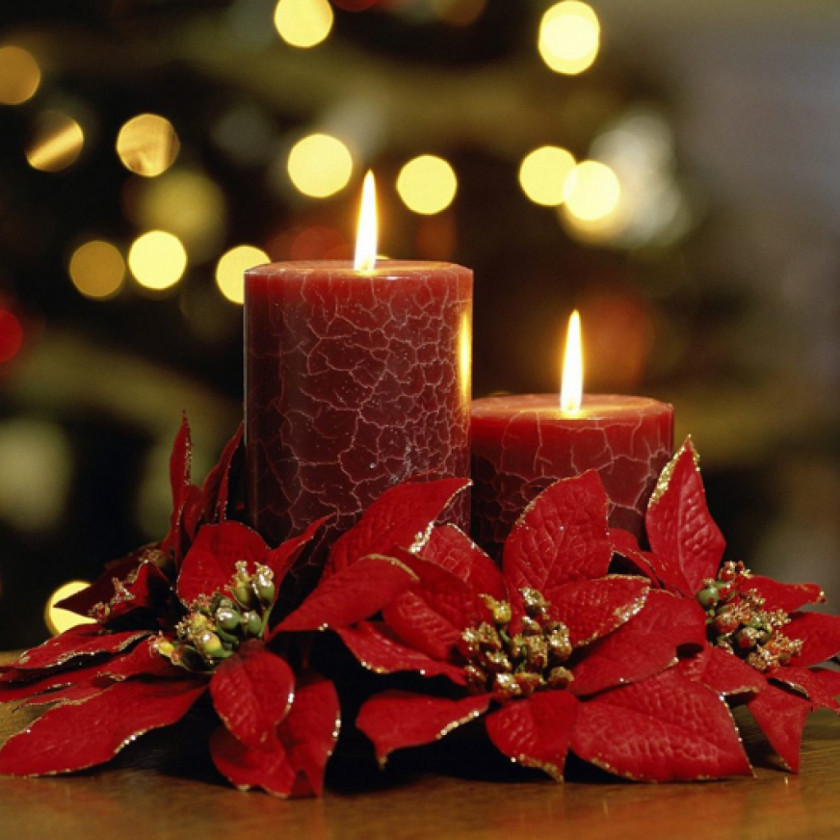 Church Candles Christmas Decoration Candlestick Lights PNG