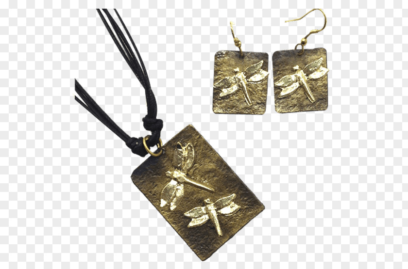 Dragonfly Pendants Mermaid Charms & Legend Earring Necklace PNG