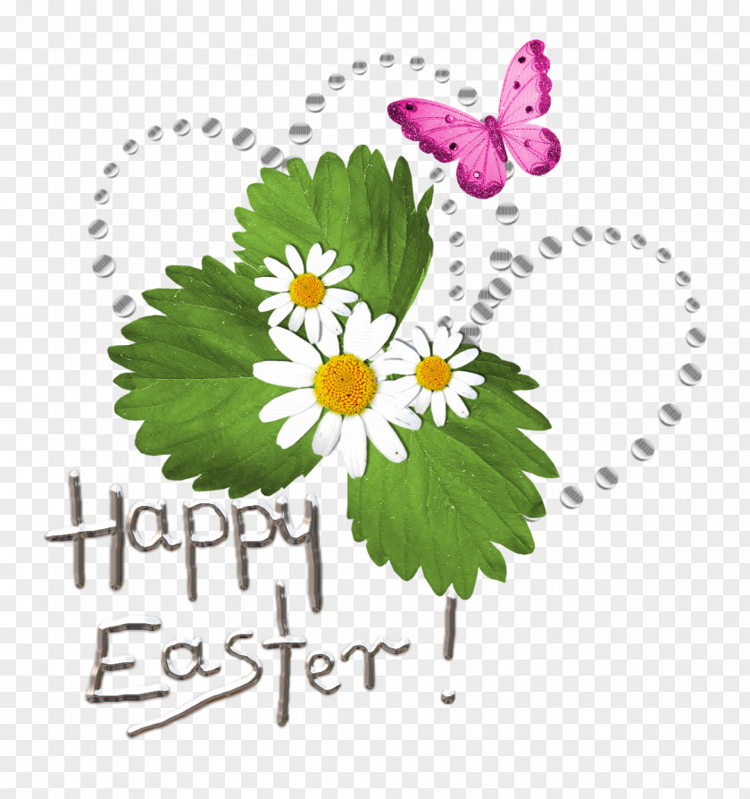 Happy Easter Transparent Text With Deco Picture Bunny Clip Art PNG
