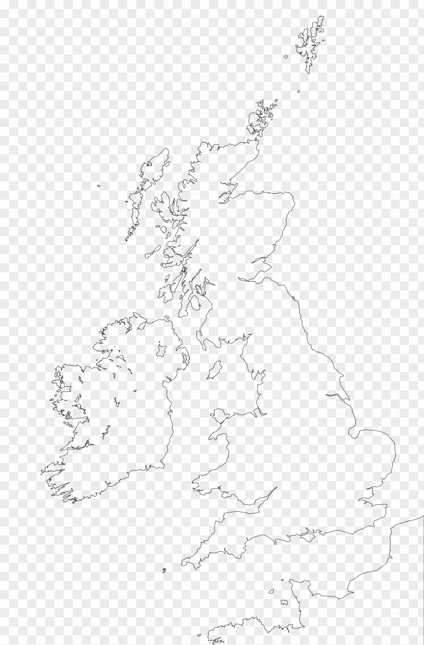 Map British Isles Blank Great Britain World PNG