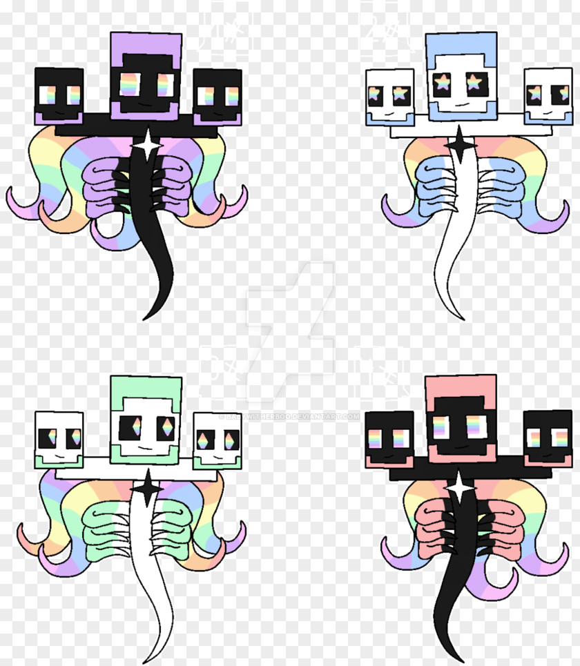 Rainbow Pastel Enderman Fan Art Minecraft DeviantArt PNG