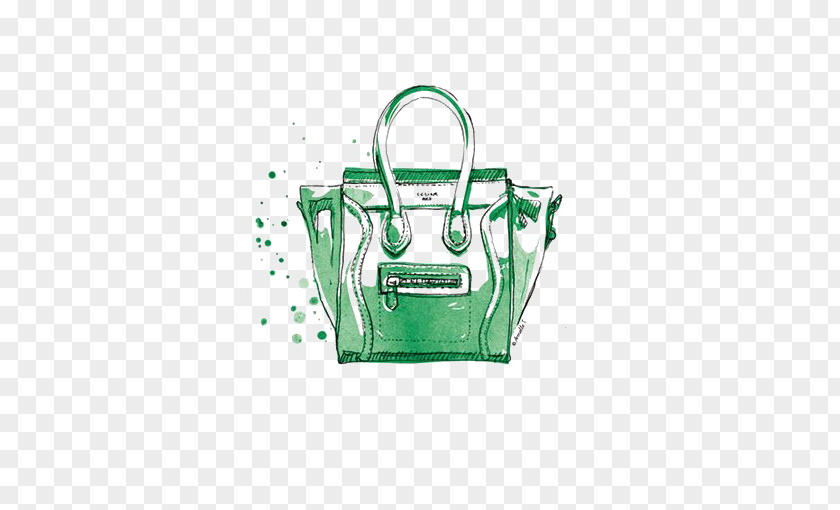 Green Bag Handbag Cxe9line Birkin Illustration PNG