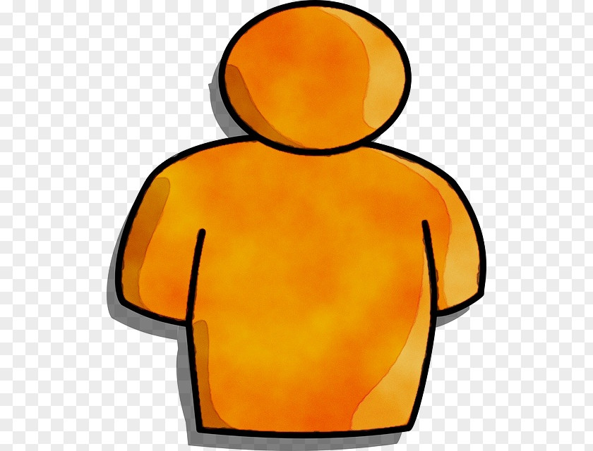 Orange Yellow Computer Person Symbol Design Human PNG