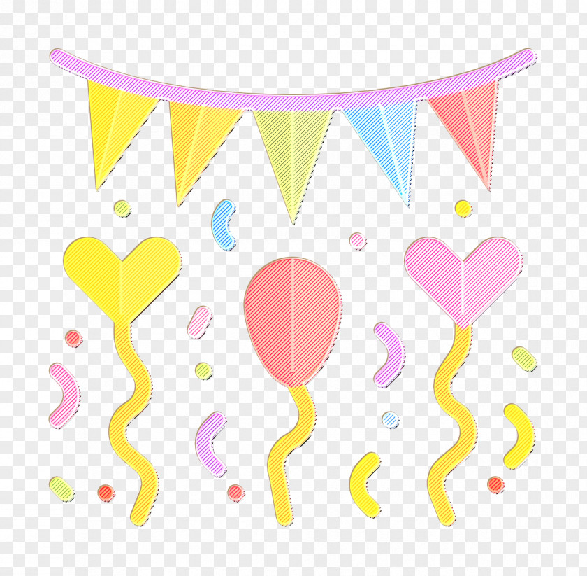 Party Icon Garland Birthday PNG