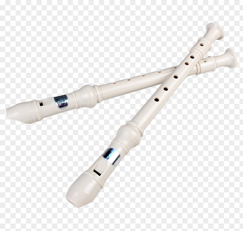 White Flute Instrument Musical Recorder Guitar PNG