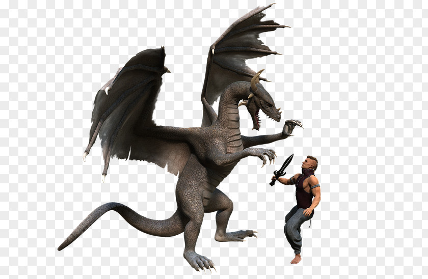 Dragon Man Fantasy Image PNG