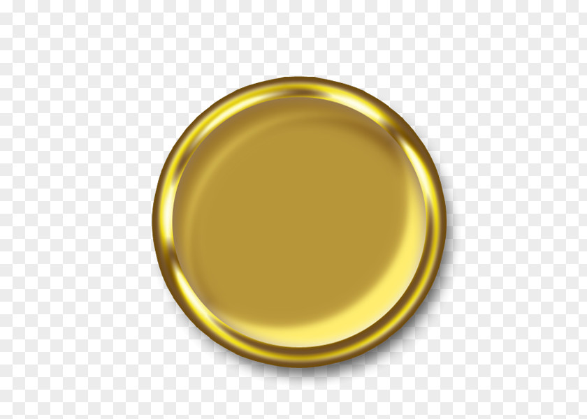 Gold Seal Brass Tableware Yellow Circle PNG