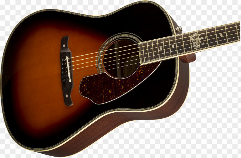 Sunburst Fender Musical Instruments Corporation Paramount PM3 Deluxe Triple-0 Acoustic Electric Guitar PNG