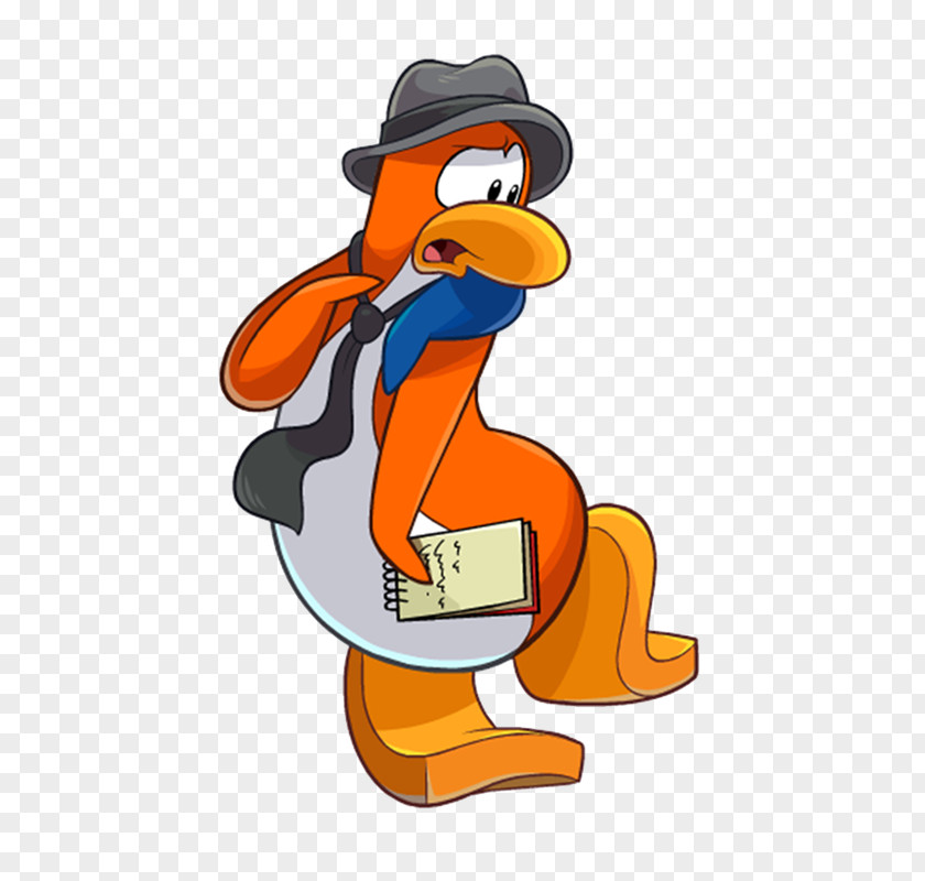 Iv Club Penguin Flightless Bird Orange PNG