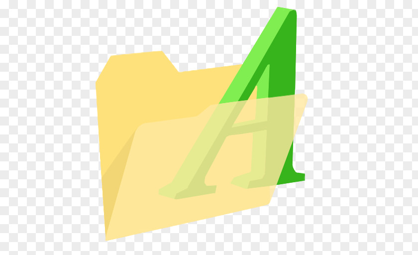 ModernXP 39 Folder Fonts Angle Brand Yellow Font PNG