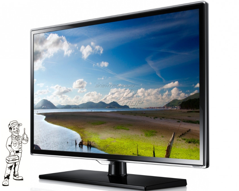 Tv LED-backlit LCD Samsung 1080p Smart TV Television PNG