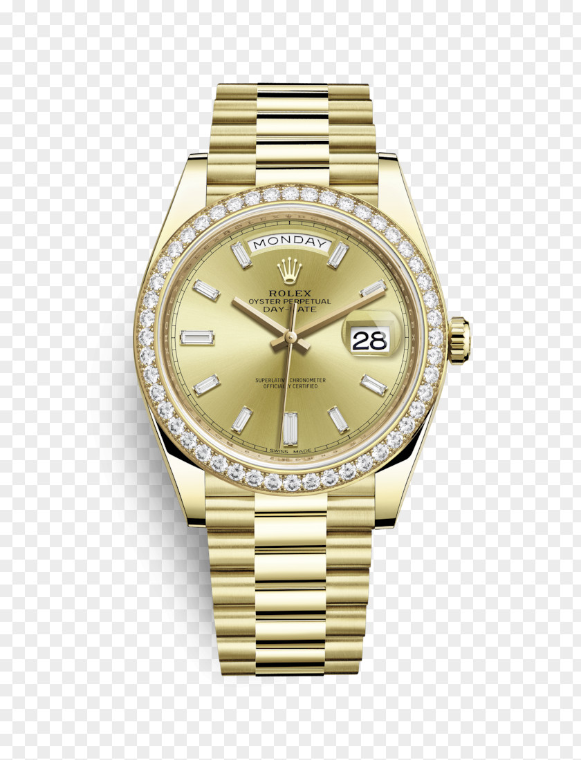 Diamond Watch Rolex Submariner Day-Date Gold President Perpetual PNG