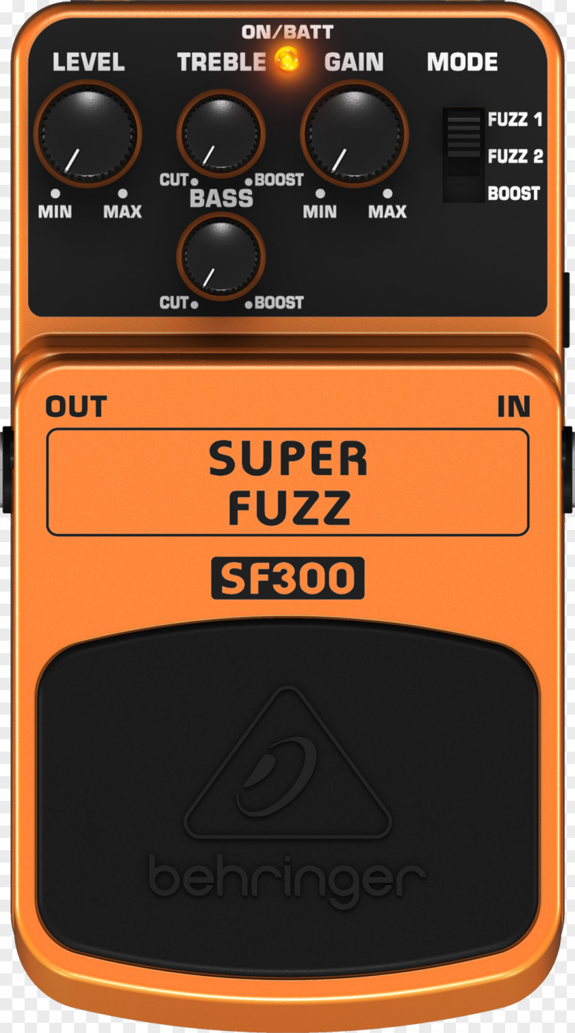 Electric Guitar Distortion Effects Processors & Pedals Fuzzbox Univox Super-Fuzz BEHRINGER SF300 PNG