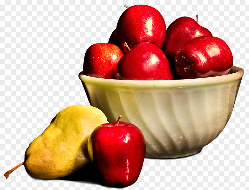 Fruits In A Basket Apple PNG