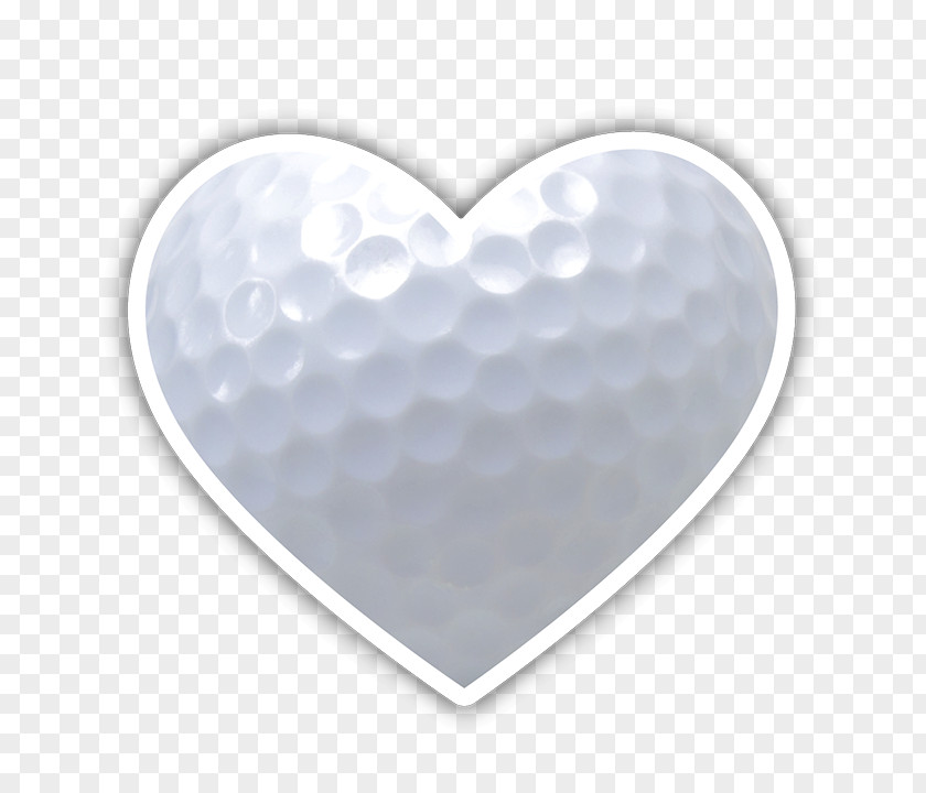 Heart Sticker Printing Golf Balls PNG