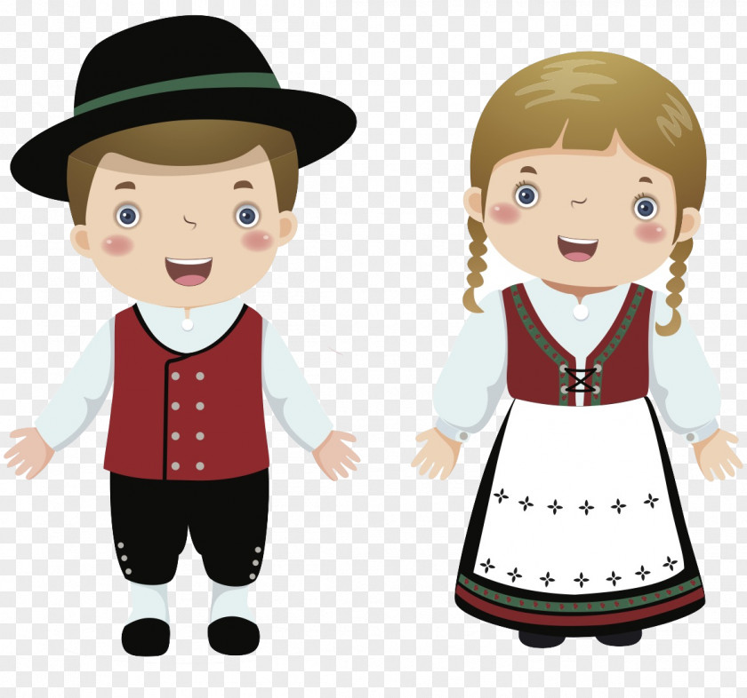 Tour Clipart Folk Costume Bunad Clothing Child PNG