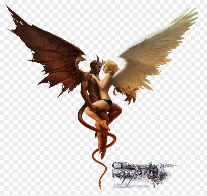 Devil Demon Shoulder Angel Desktop Wallpaper PNG