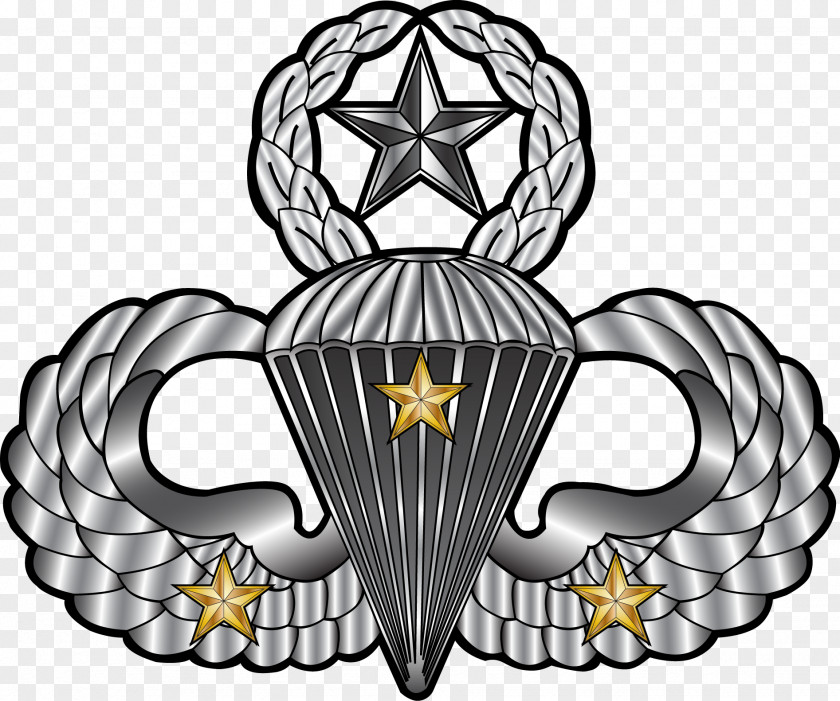 Army United States Airborne School Parachutist Badge Forces Paratrooper Jumpmaster PNG