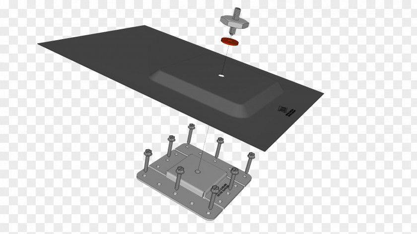 Blinking Roof Shingle Solar Micro-inverter Flashing Panels PNG