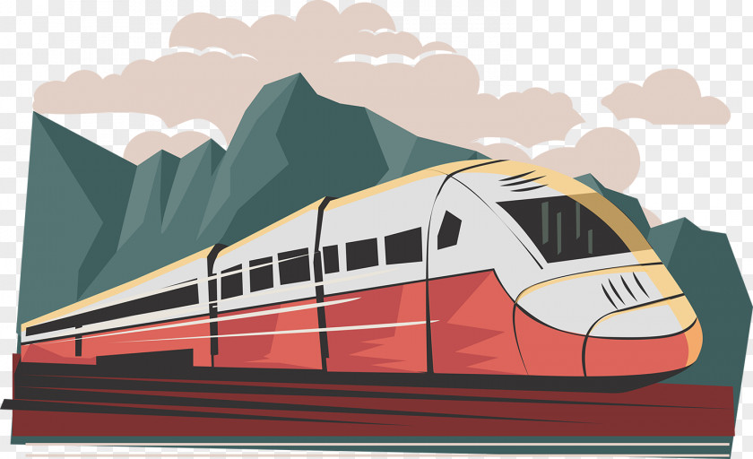 European Simple Train Vector Rail Transport TGV Taiwan High Speed PNG