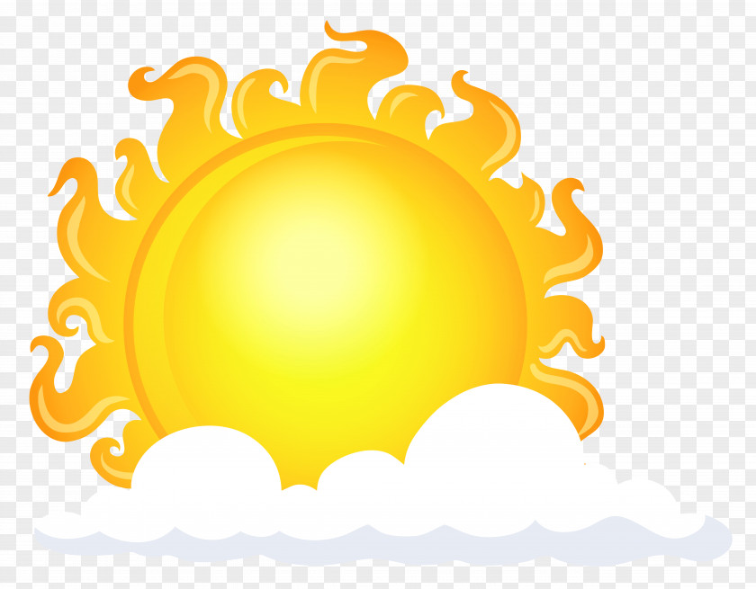 Sun With Cloud Transparent Picture Weather Sky PNG